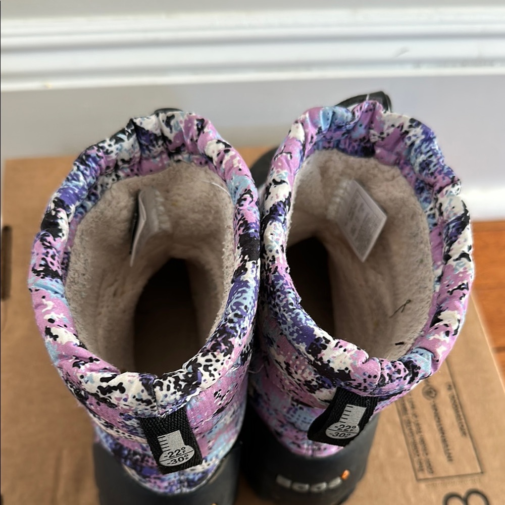 Bogs Purple and Black Rain & Snow Boots with Waterproof Fabric - Picture 7 of 9